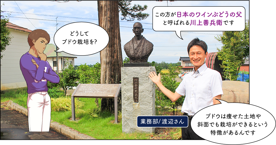 日本のワインぶどうの父