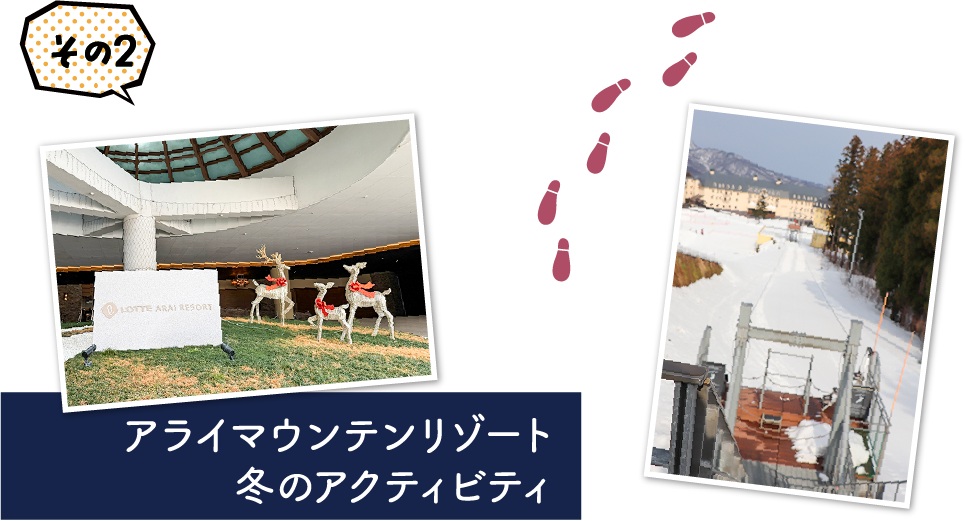 アライマウンテンリゾート 冬のアクティビティ