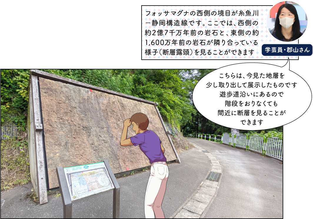 フォッサマグナパークと渡辺酒造店