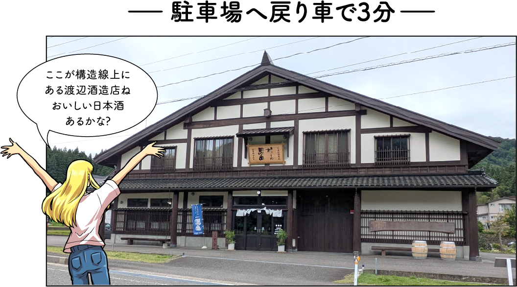 フォッサマグナパークと渡辺酒造店