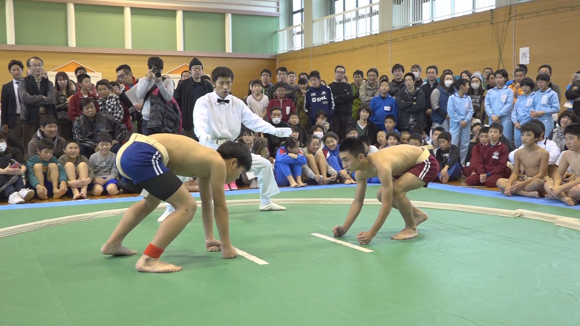 小学生親善相撲大会　正月にJCVで放送！