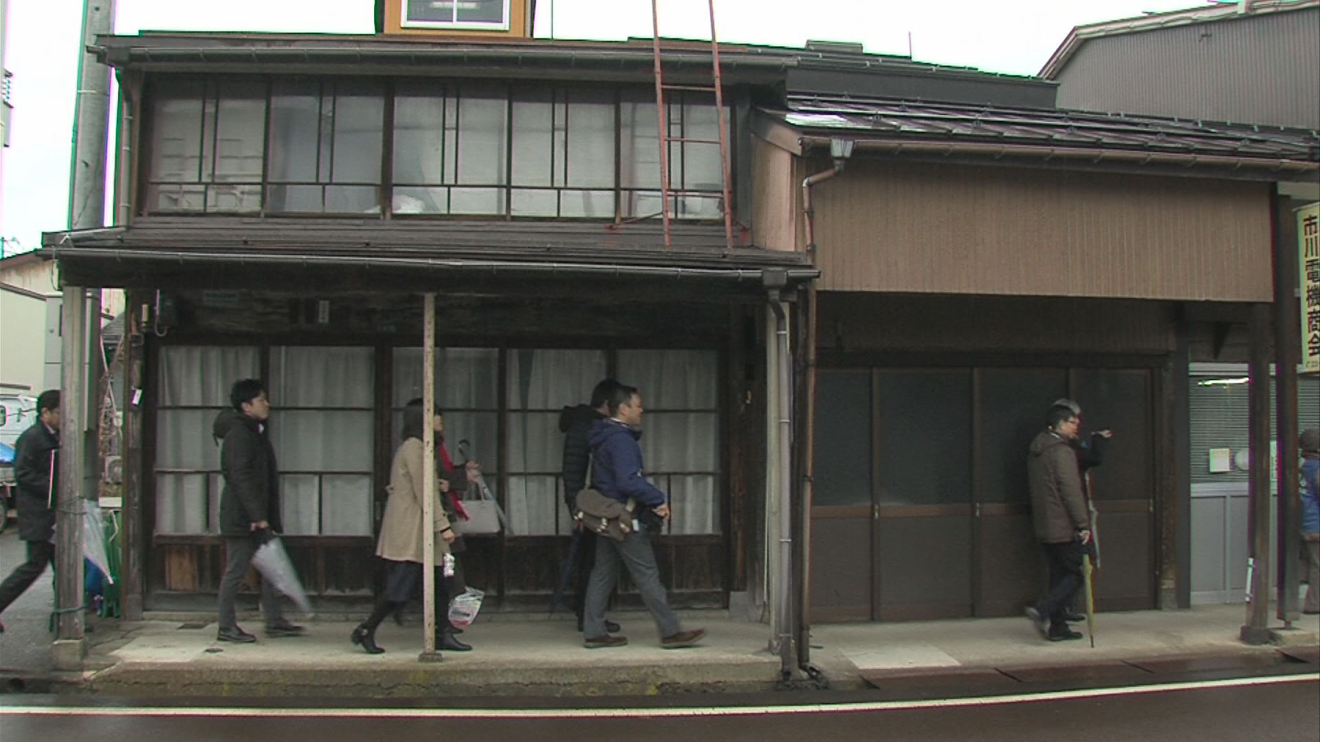 「雪月花」冬運行　雁木ツアーのリハーサル