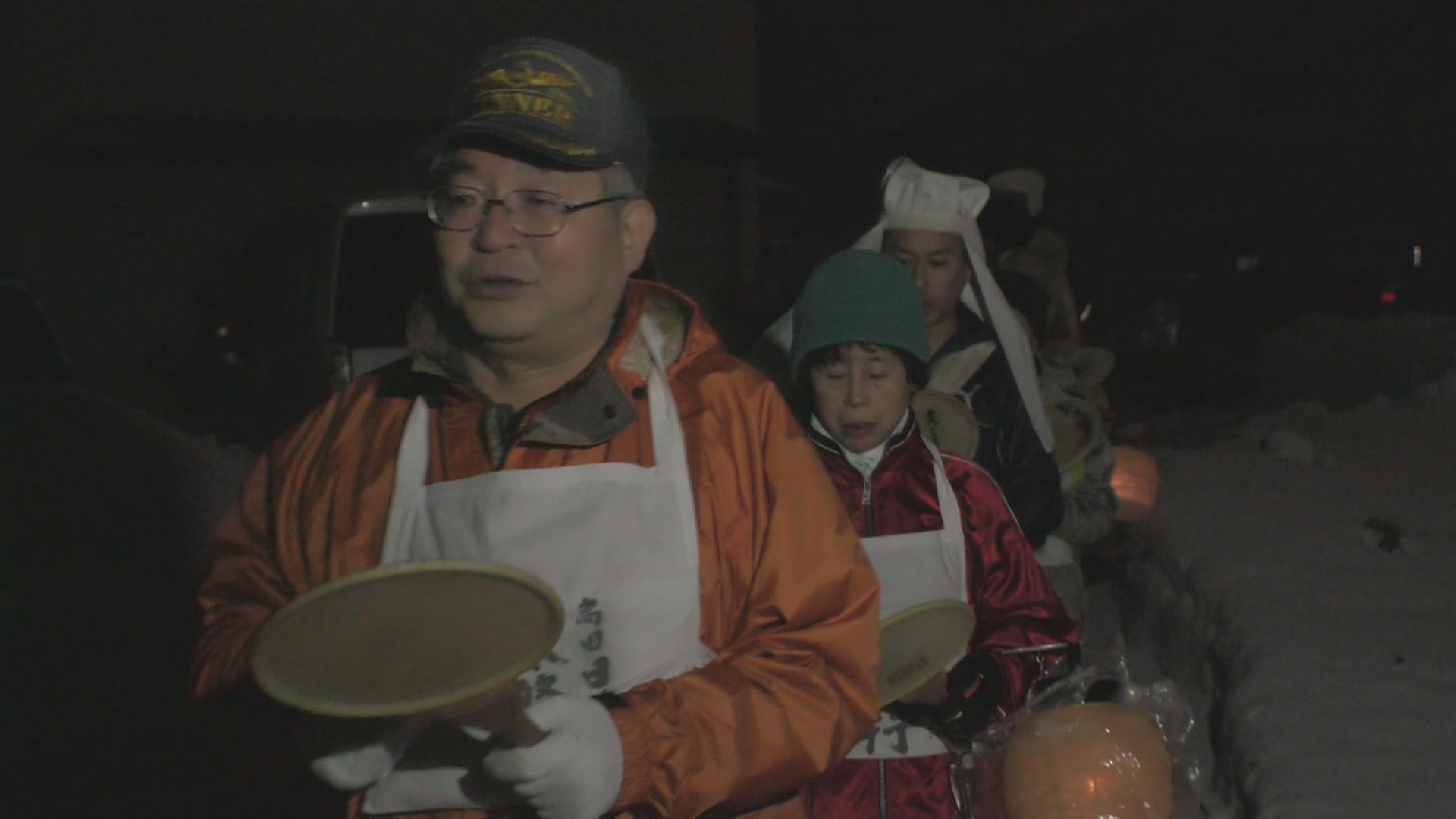 高田の風物詩　日蓮宗の寒修行　