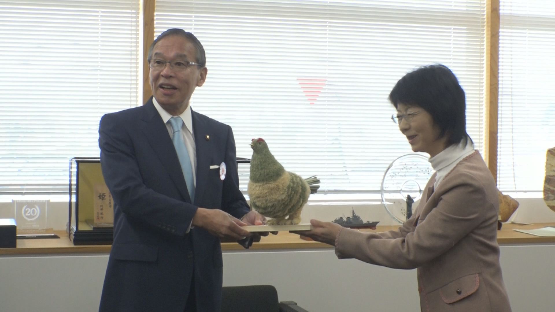 スゲ細工　寄贈