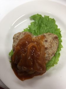 ハートのハンバーグ1