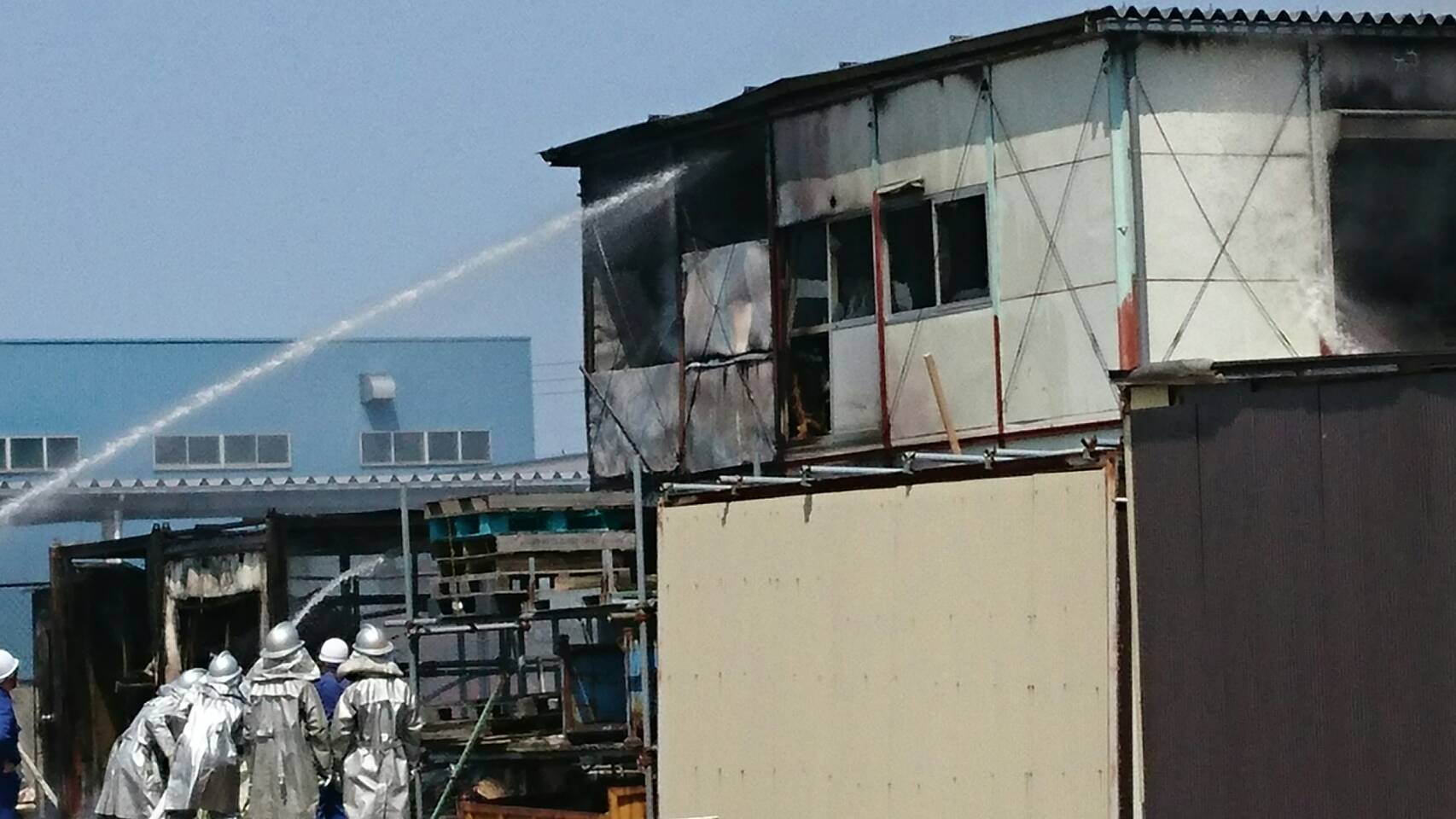 【続報】下五貫野で建物火災　けが人なし