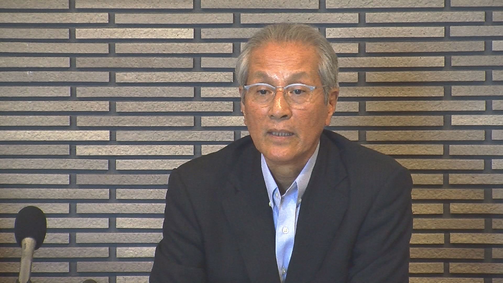 現職の村山秀幸氏  市長選へ政策発表　