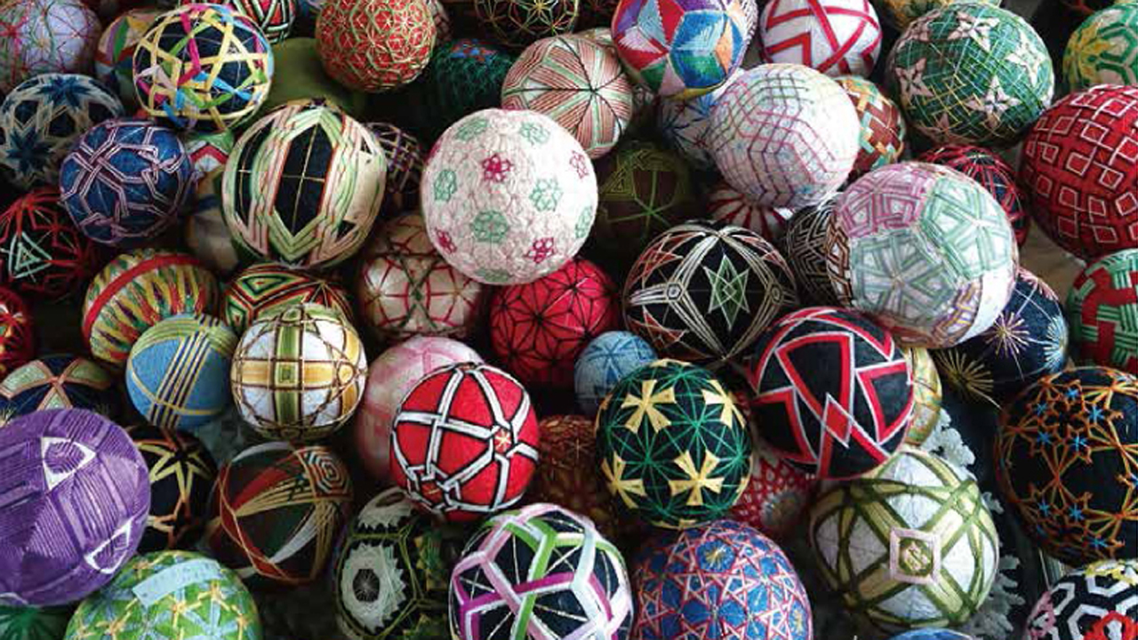 世界に一つの芸術品“和手毬” 赤倉に展示　あす15日～17日