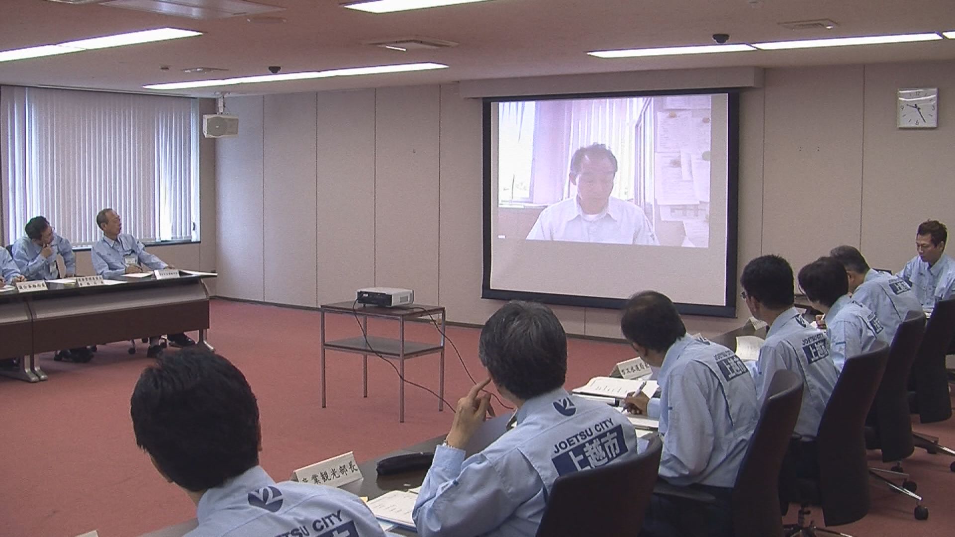 大雨によるけが人なし　上越市災害対策本部会議
