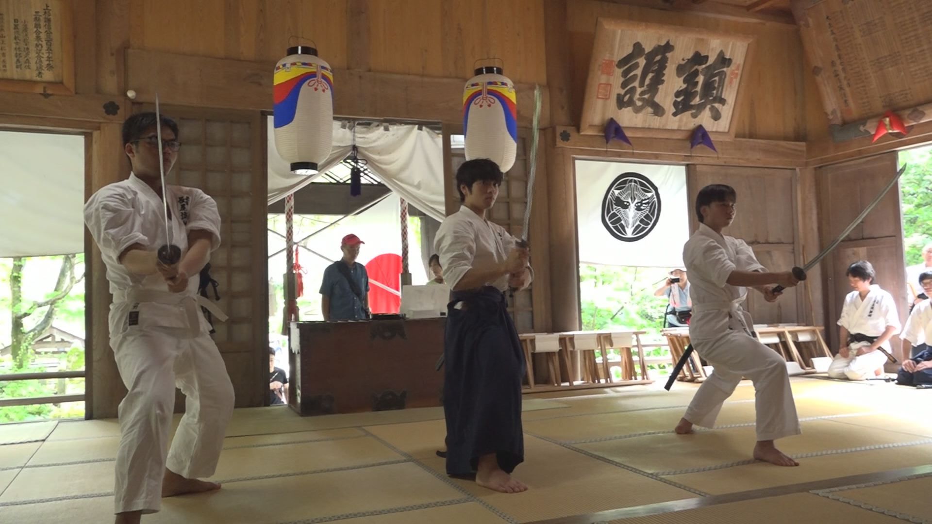 謙信公ゆかりの武術披露！まつり成功祈願