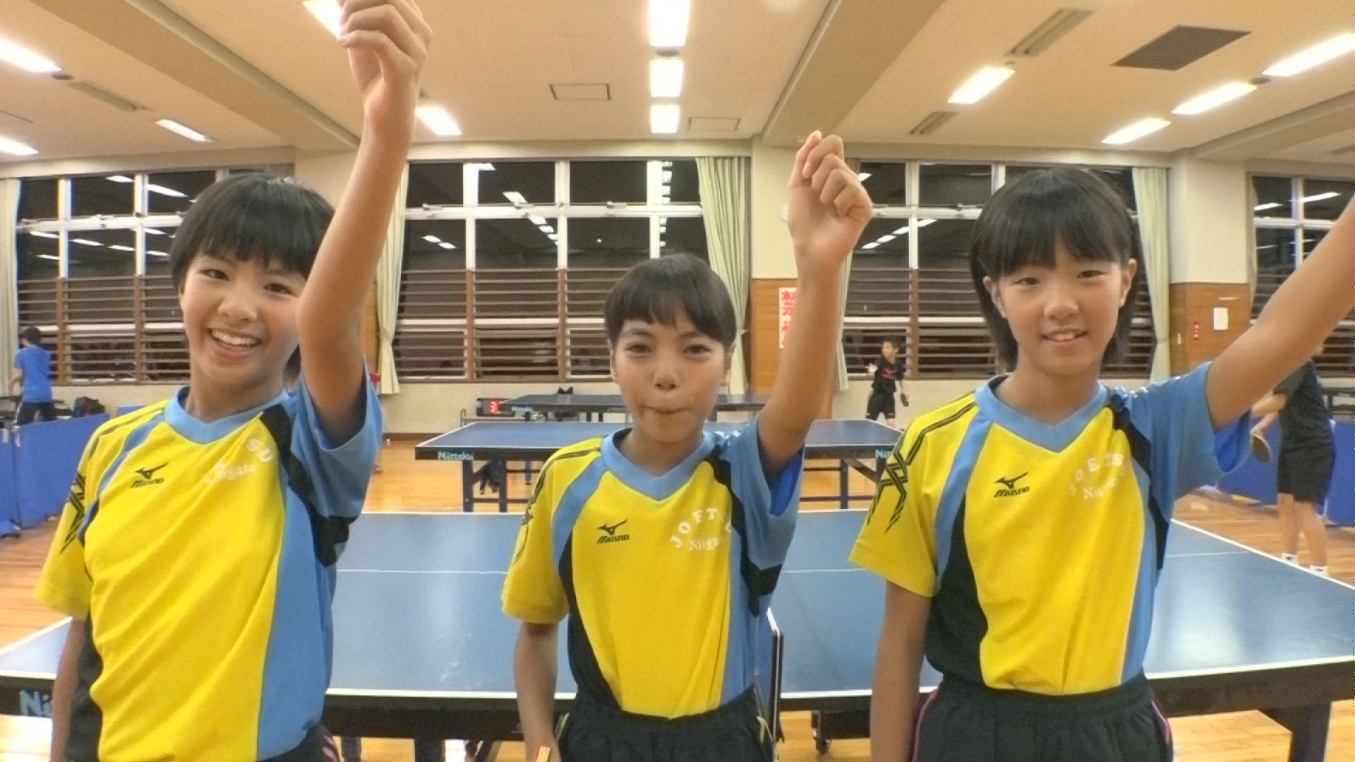 卓球全国大会に挑む「上越ジュニア」　目標はベスト8！