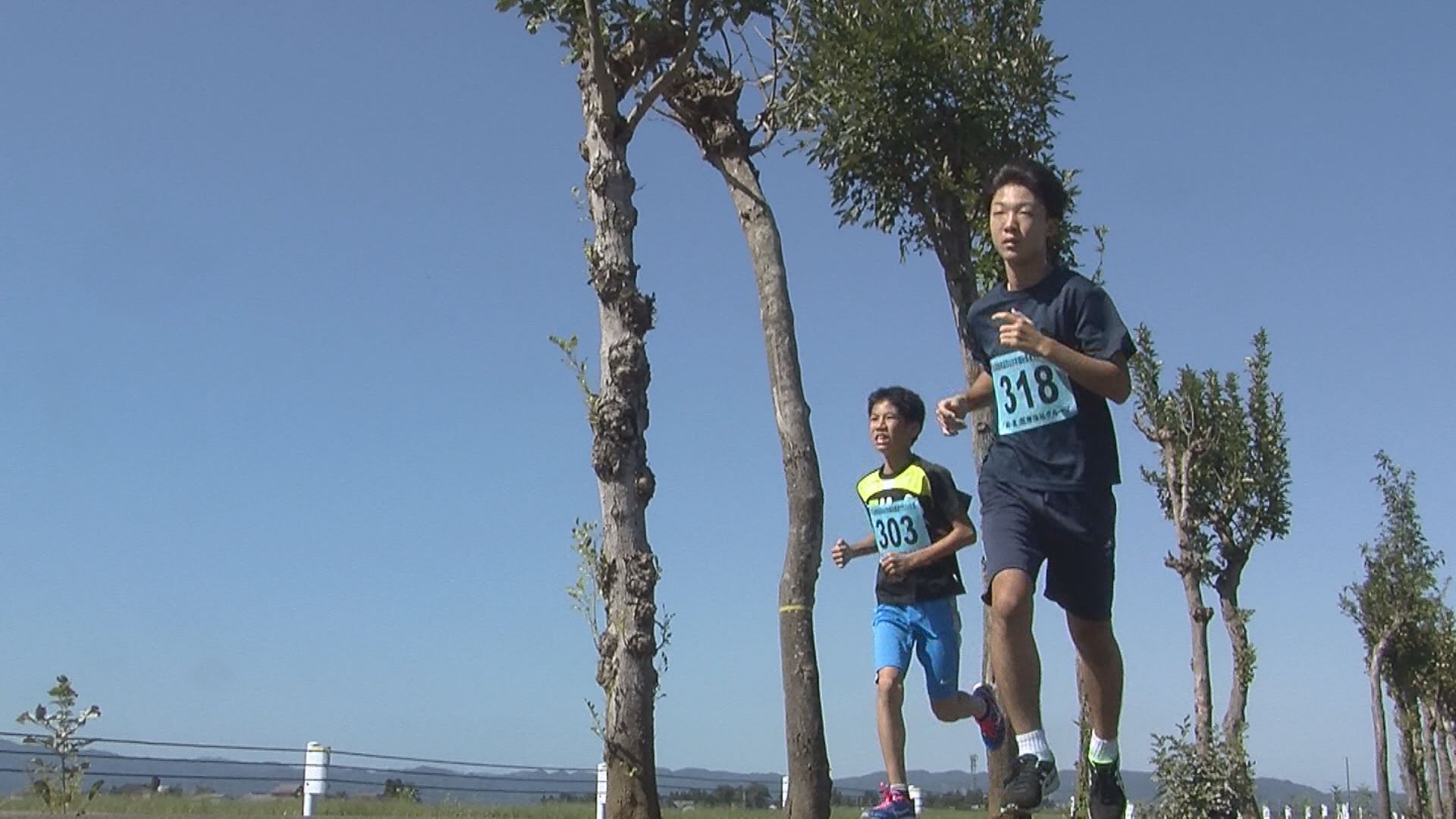 みんなで走ろう　はさ木福祉農道マラソン大会