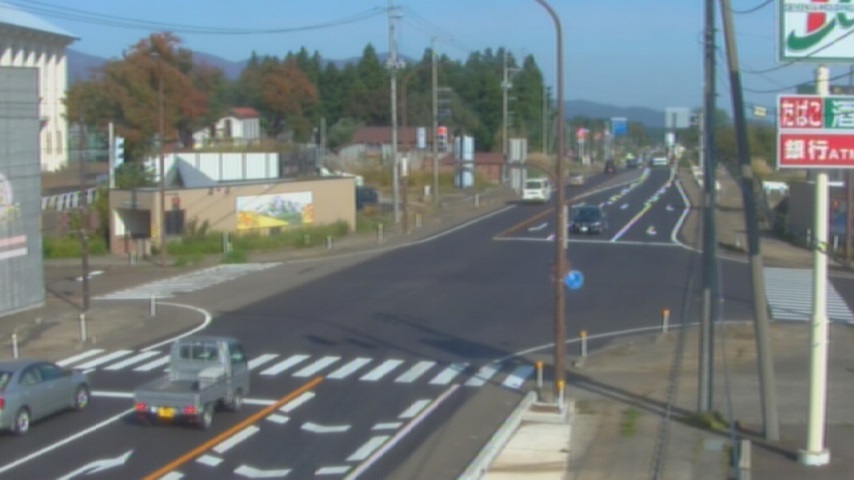 妙高市関山国道18号関山交差点