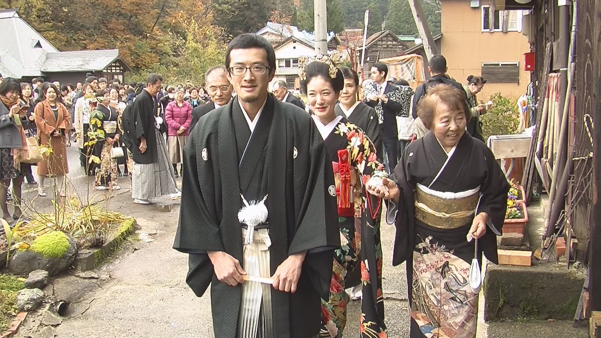 半世紀ぶりに昔ながらの結婚式 大島区田麦