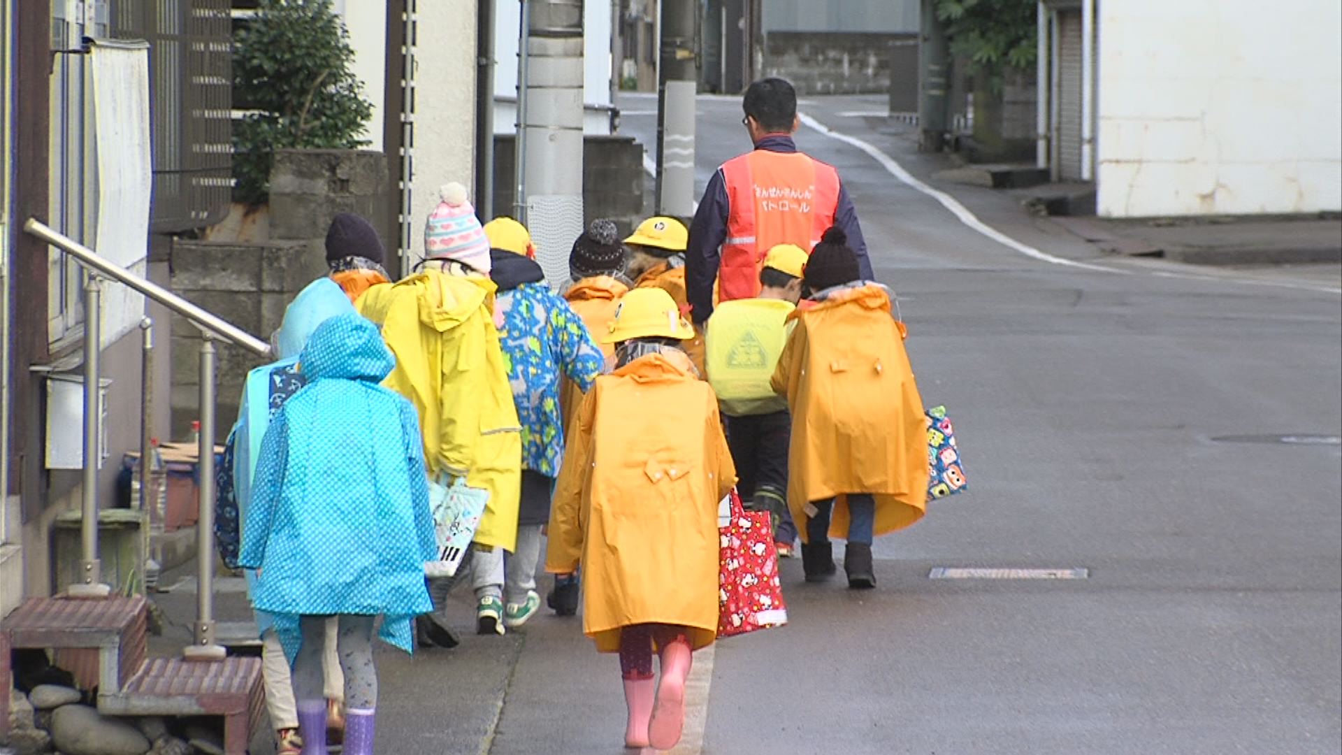 けさ直江津にイノシシ出没　児童の登校に教員付き添う