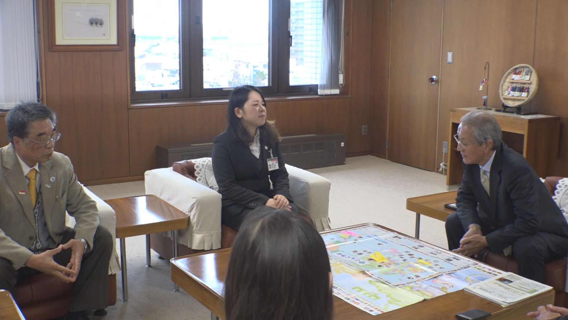 尊い汗をかきます！ＪＩＣＡボランティアが村山市長訪問 ！