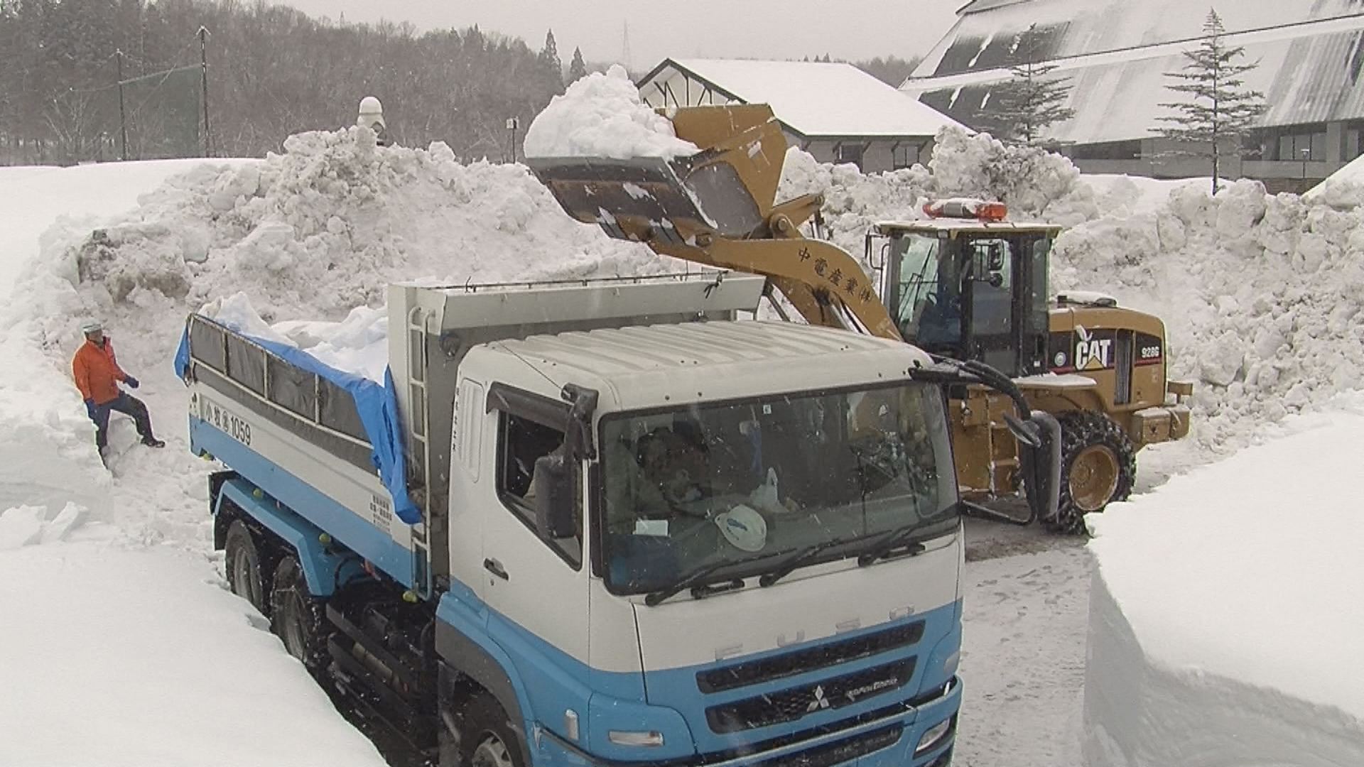北名古屋市などの保育園に雪をプレゼント