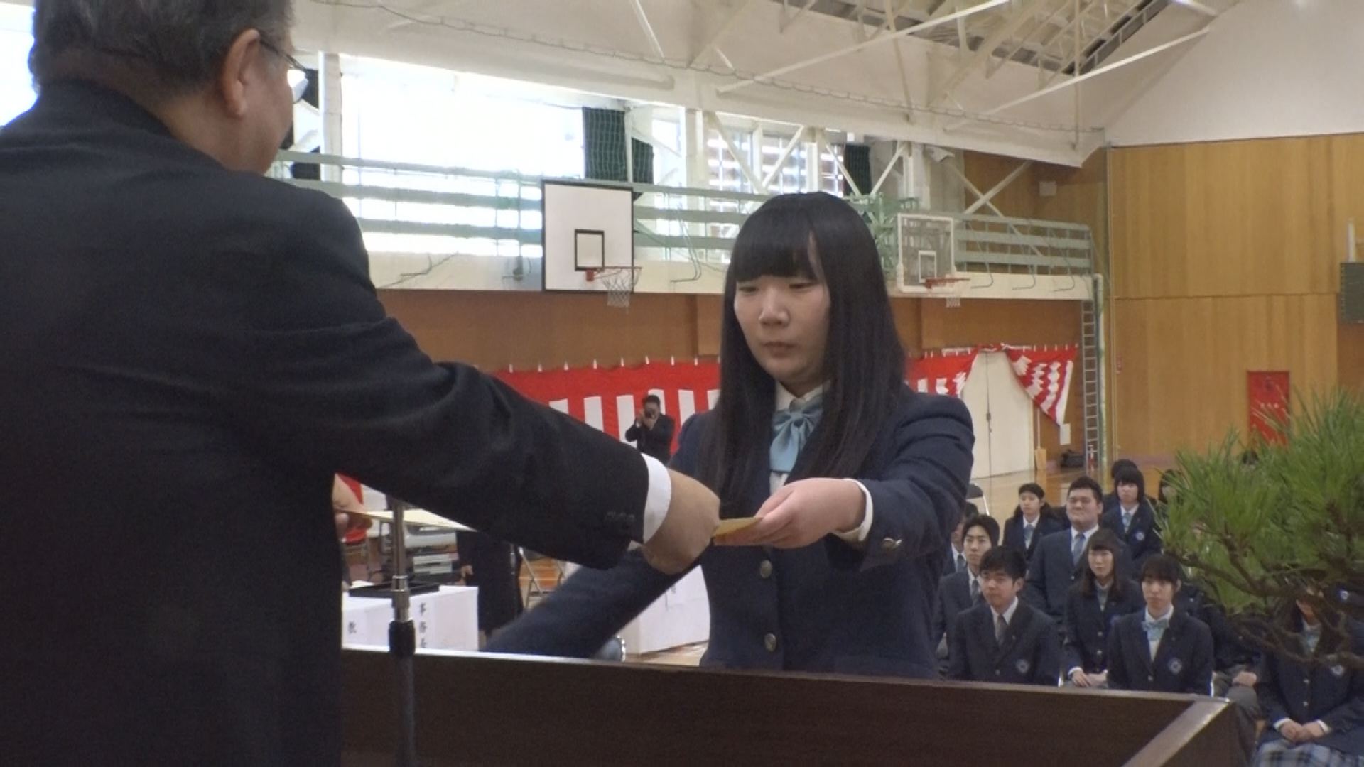 第1期生の誇りを胸に　高田高校安塚分校で卒業式