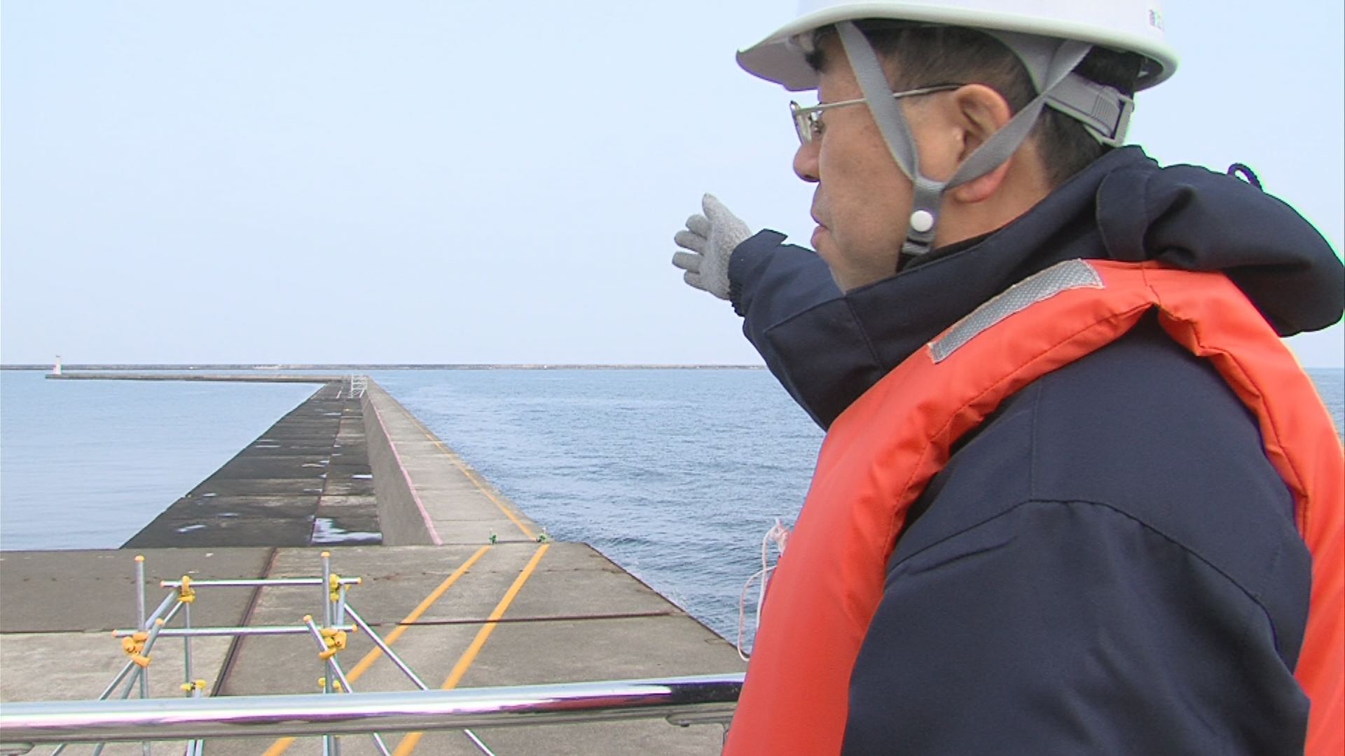 台風被害の防波堤釣り場　復旧作業ほぼ終わる  オープンは5月連休前