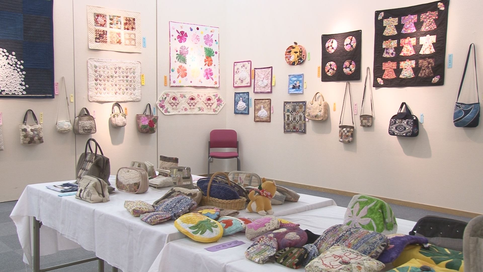 手作りのぬくもり感じる　パッチワーク作品展