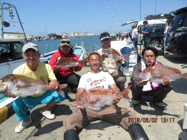 【船】6.2【午前便】+マダイ　釣船：第三いしなぎ