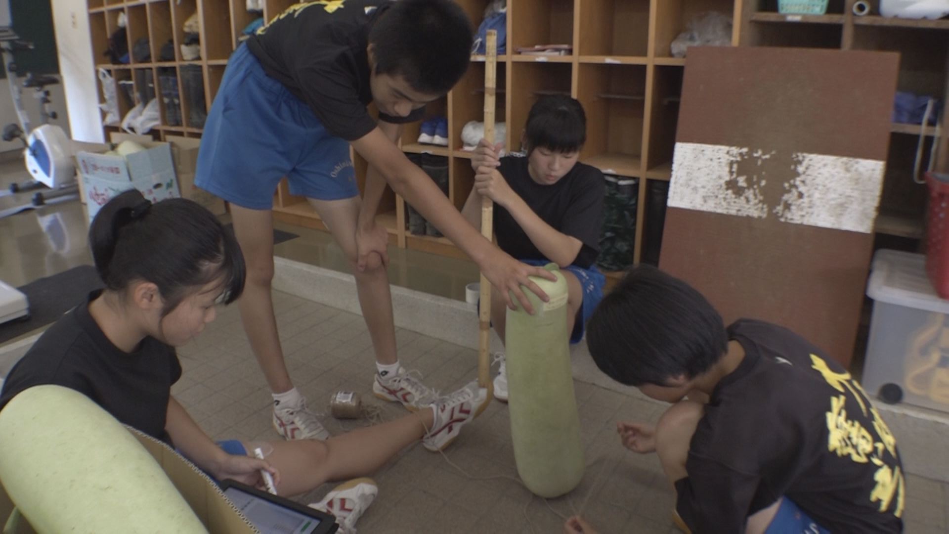 大島中の生徒が企画　“よんご提灯まつり”