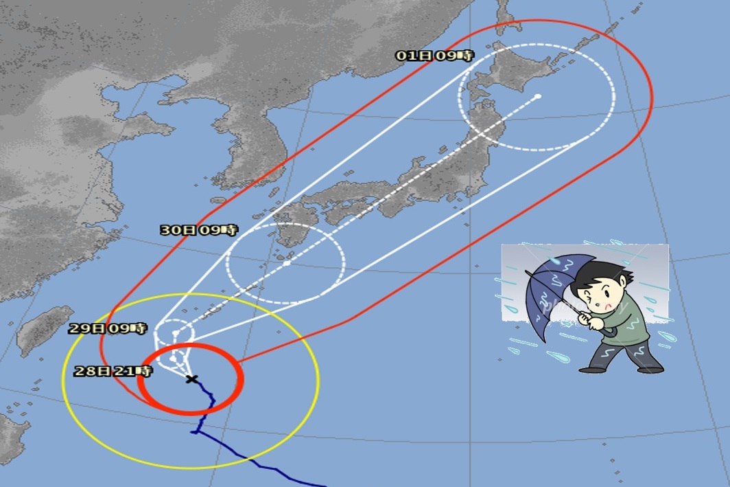 台風24号 週あけにかけ急速接近か