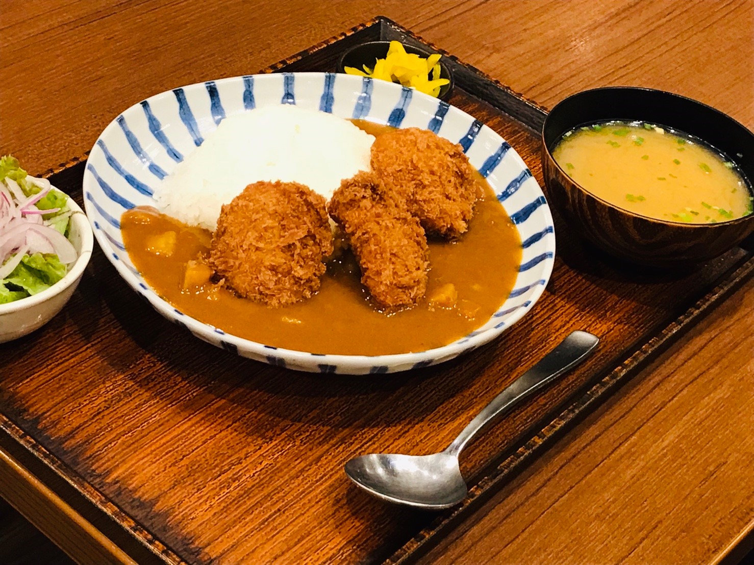 ヒレカツカレー定食がワンコイン！ミライザカ今月限定