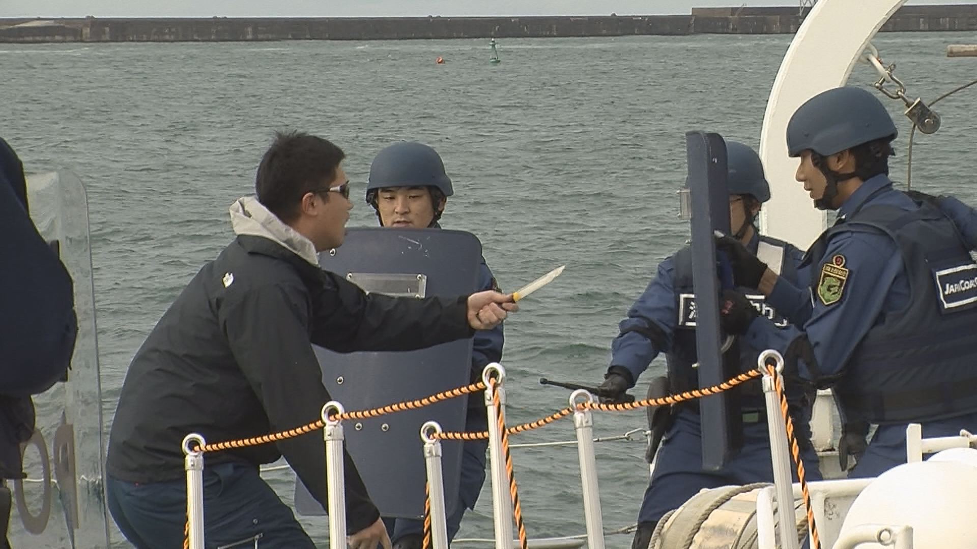 181017_直江津港でテロ訓練1