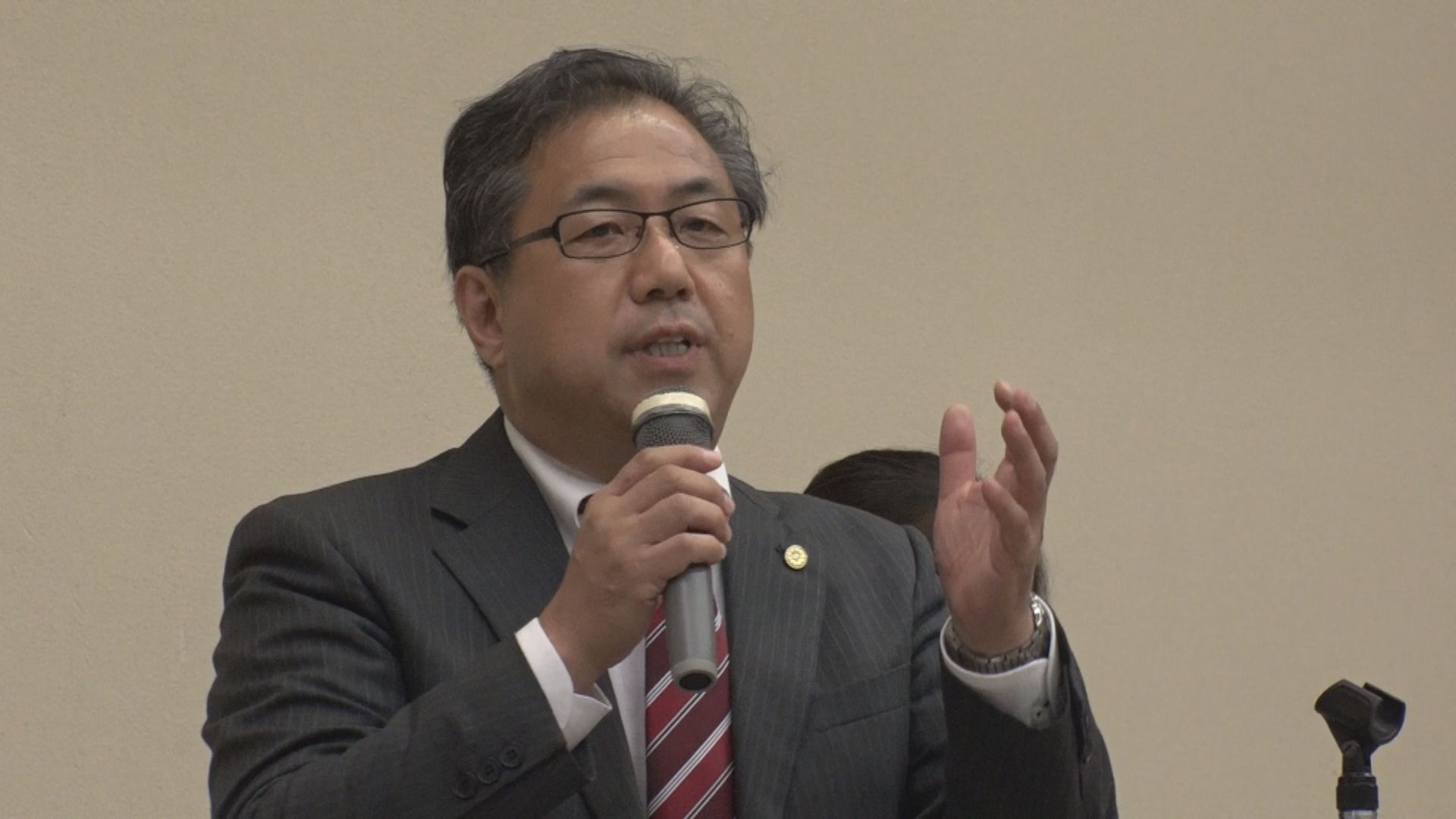 妙高市長選挙に向け 新人・渡部道宏氏が市民総決起集会