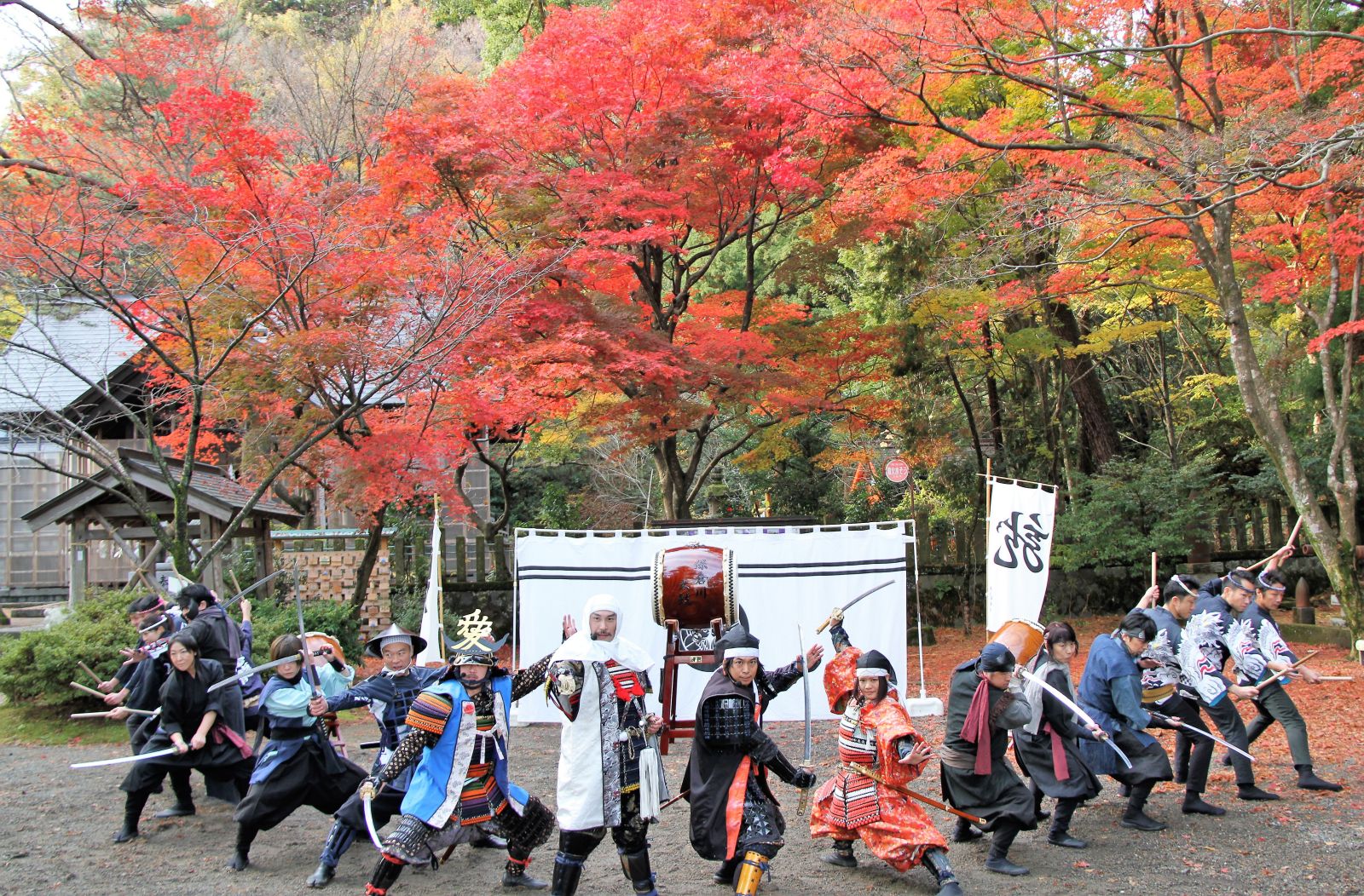 上杉おもてなし武将隊 聖地で今年最後のコラボ演舞！