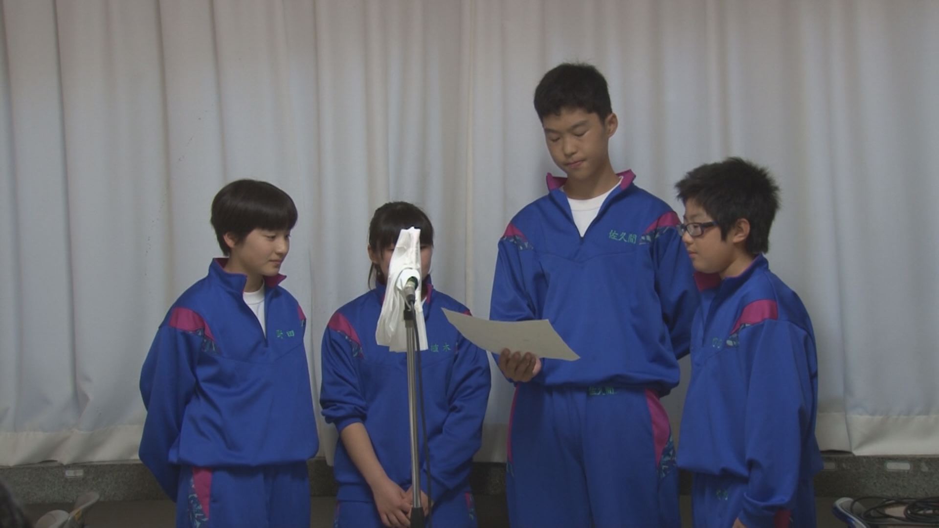 城西中1年生 学校の魅力を音声CMで伝える