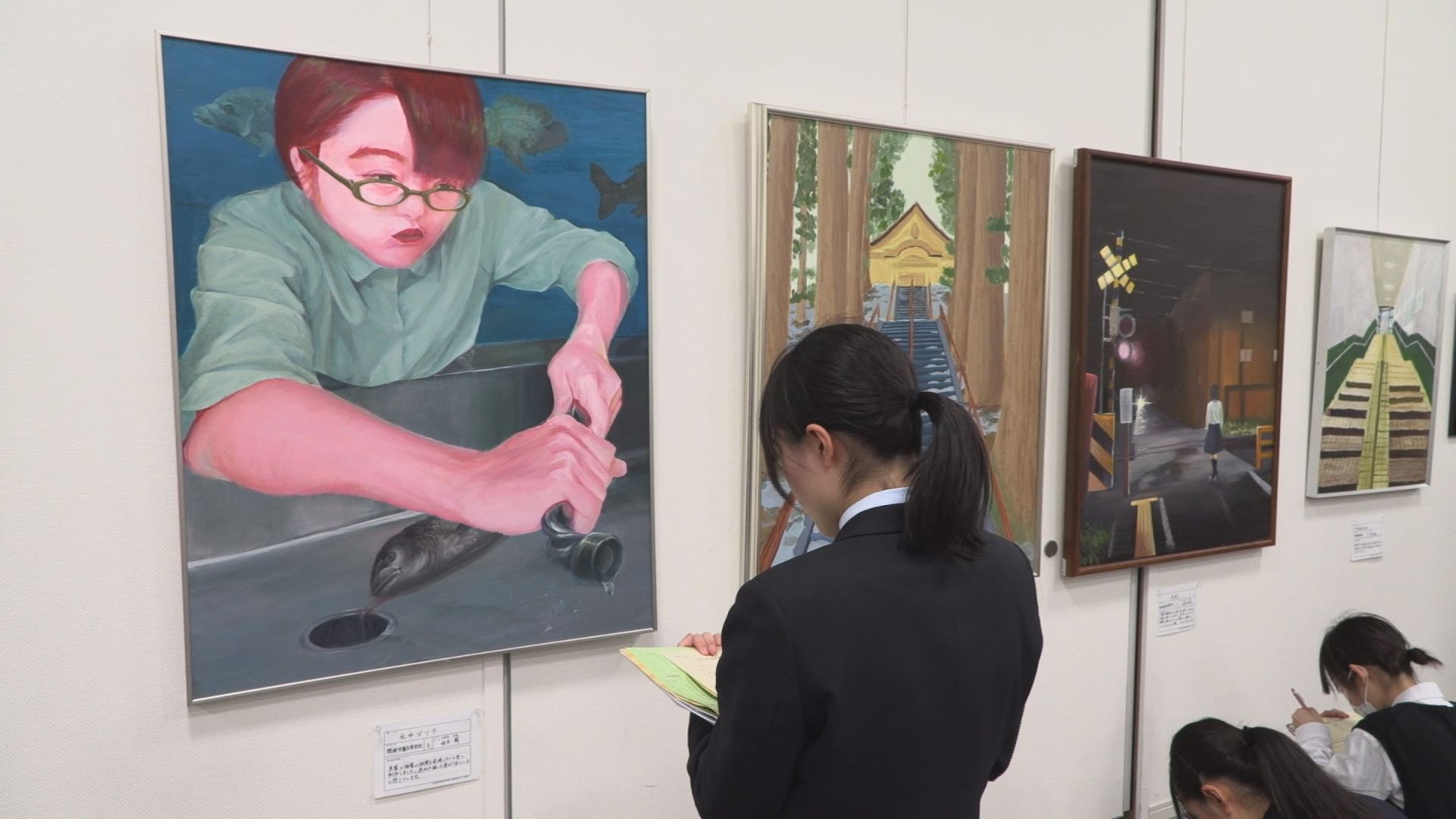 美術と書道 高校生の合同作品展 あすからミュゼ雪小町で！