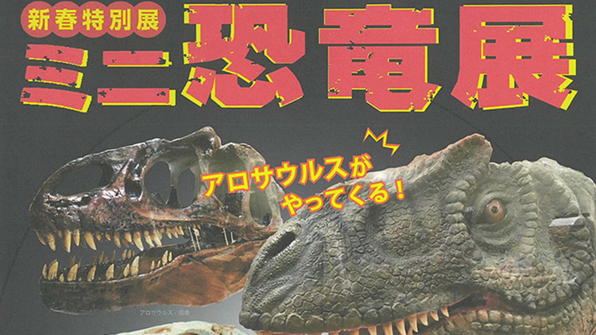 新春特別展”ミニ恐竜展”上越科学館で 1月2日から