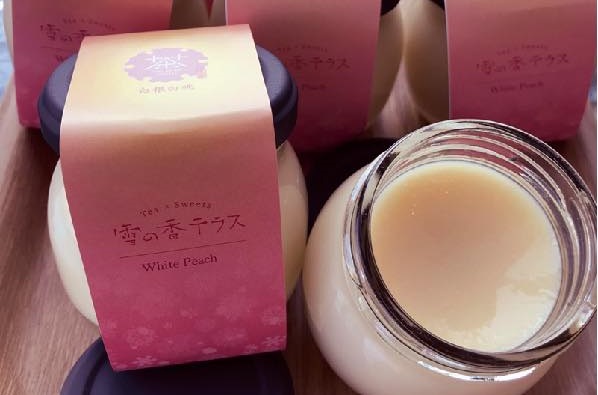 新潟県三大果物の一つ「白根白桃」×プリン　5月限定販売