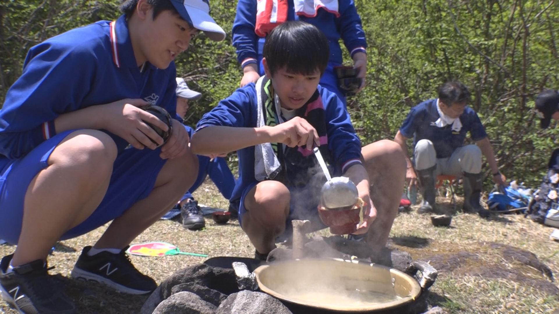 100点満点の味！妙高中タケノコ狩り遠足　