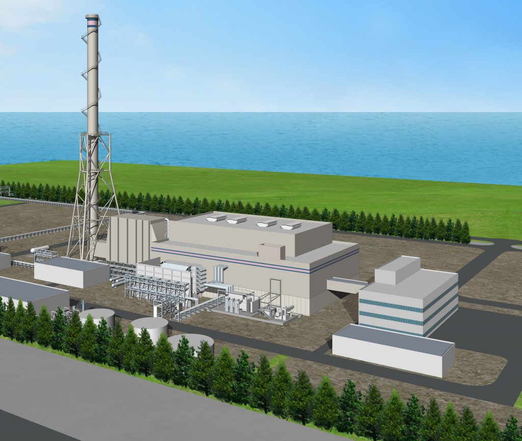 上越火力発電所１号機（俯瞰図）