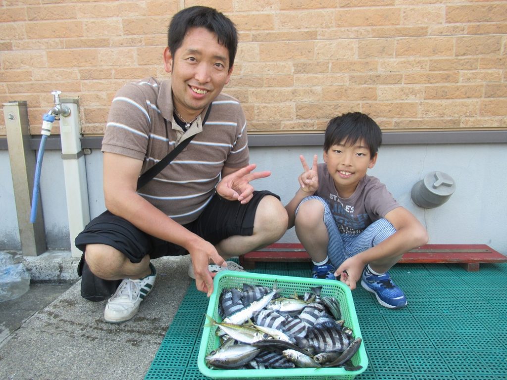 6.1+アジ・シマダイ+堀場さん親子①ffff