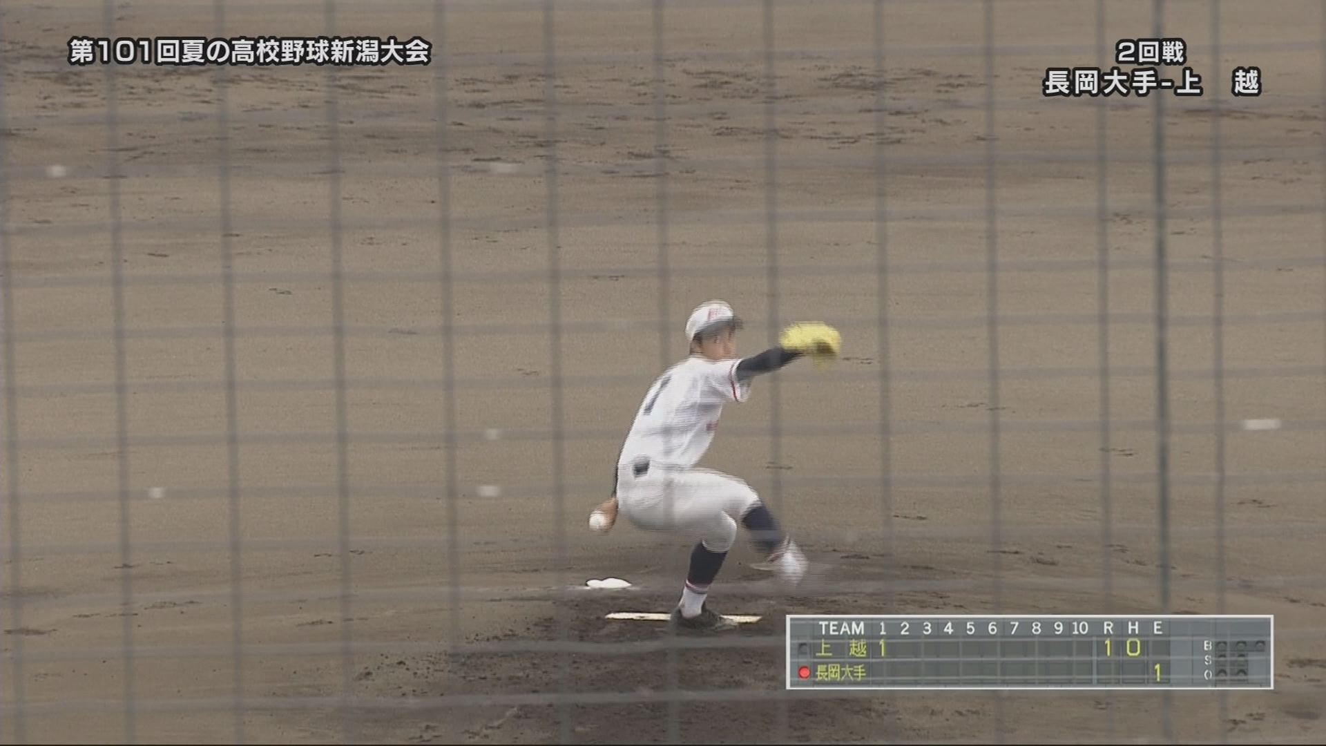 土井が9回完投！上越が長岡大手を3対2で下し3回戦進出