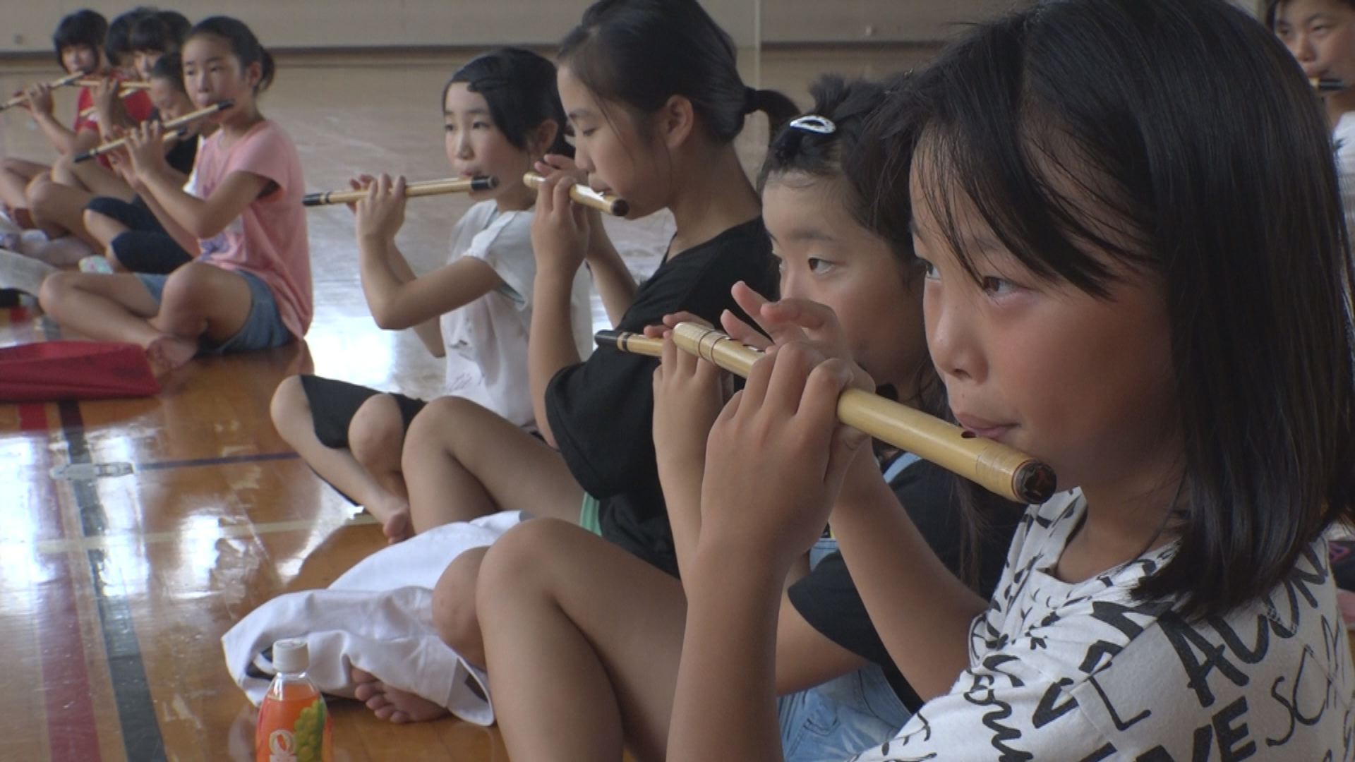 祭りに向けお囃子練習 春日新田地区