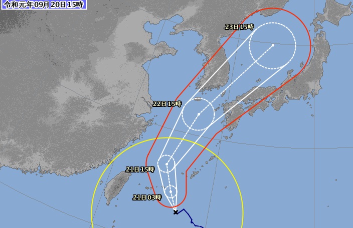 台風17号  最接近の23日（月）は強風と高温に注意！