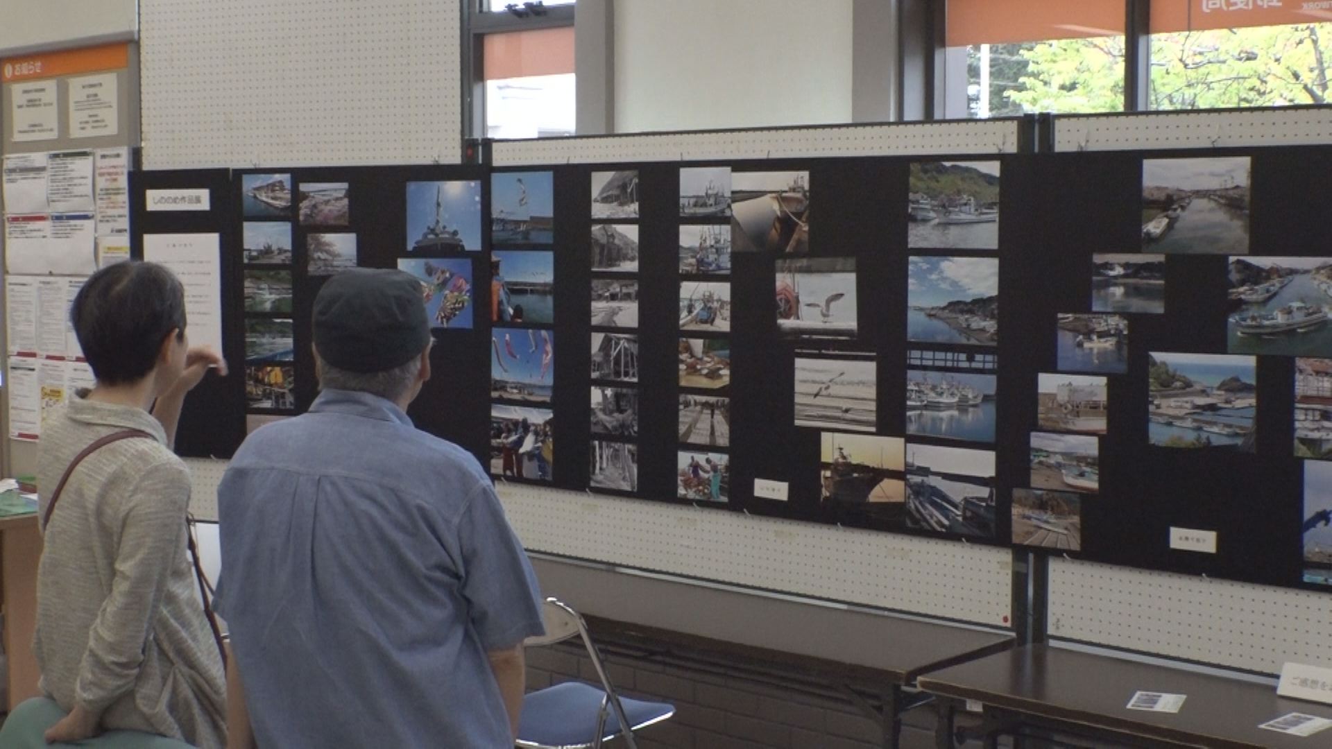 港をテーマにした写真展 30日まで高田郵便局で開催中