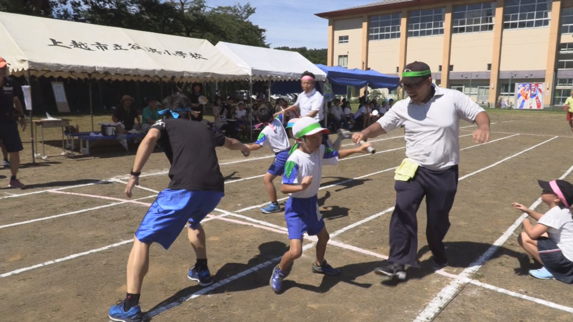 笑顔はじける地域一体の体育祭 潮陵中学校