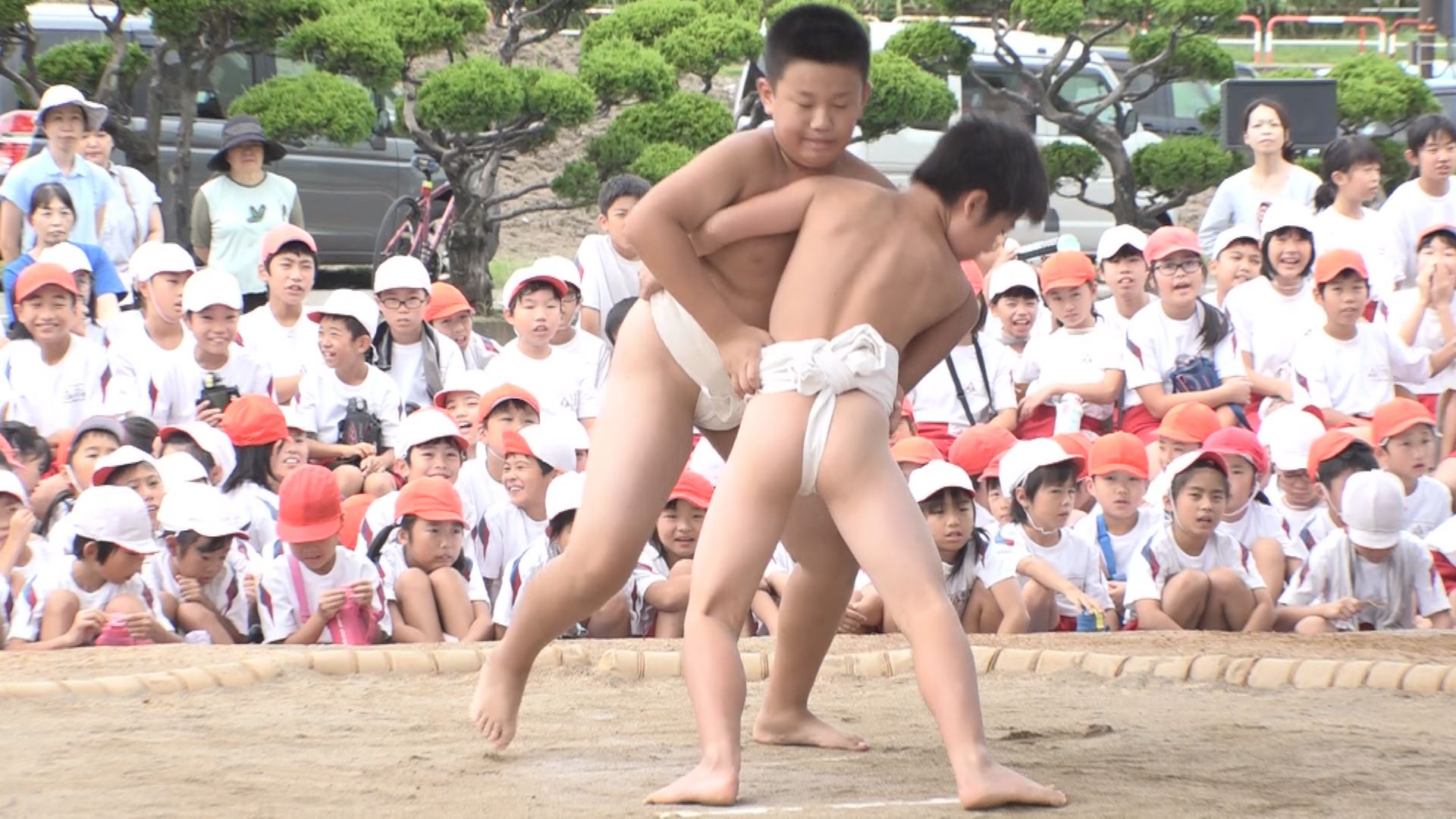 義の塩ではっけよい！伝統の相撲大会 国府小