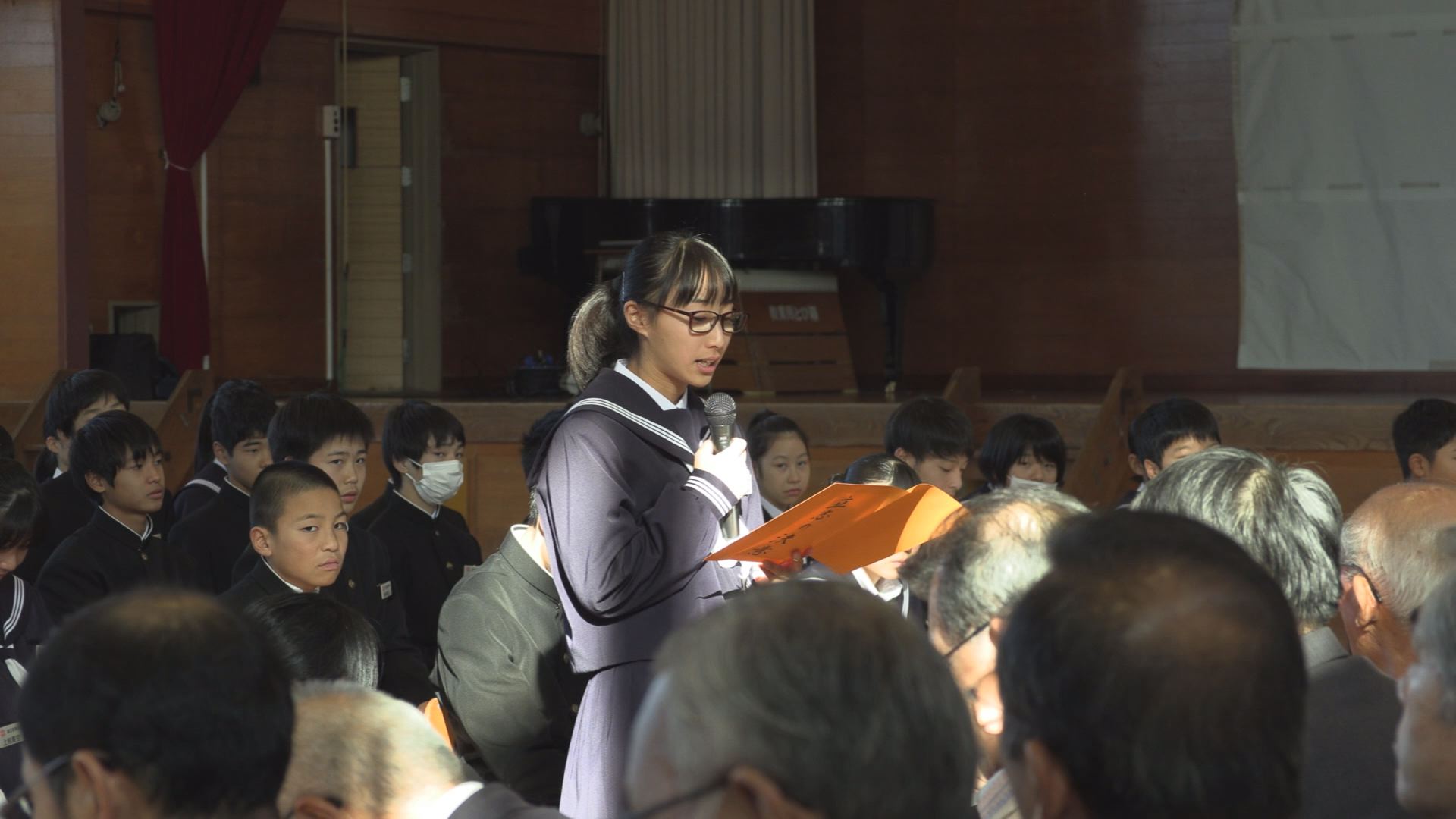 元服の決意！直江津東中「立志式」2年生が夢や目標を発表