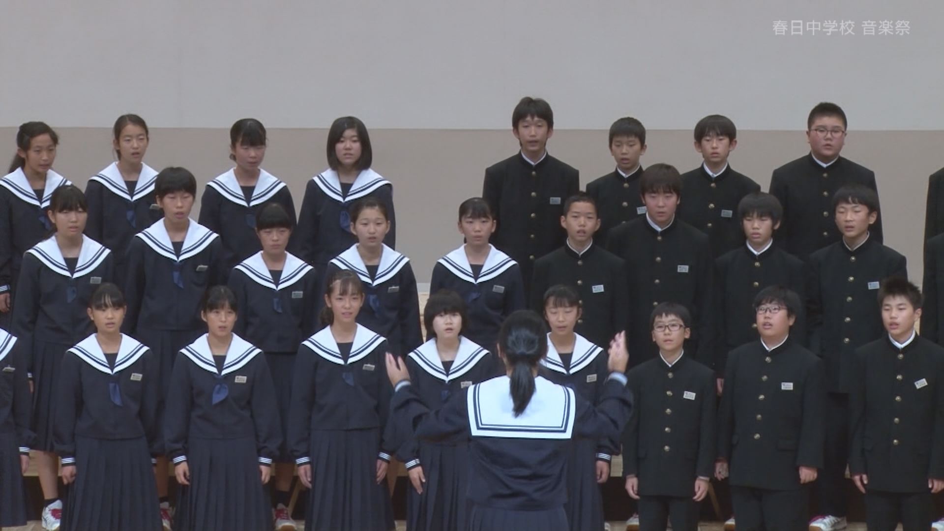 春日中学校音楽祭♪ JCVできょう17日（日）から放送