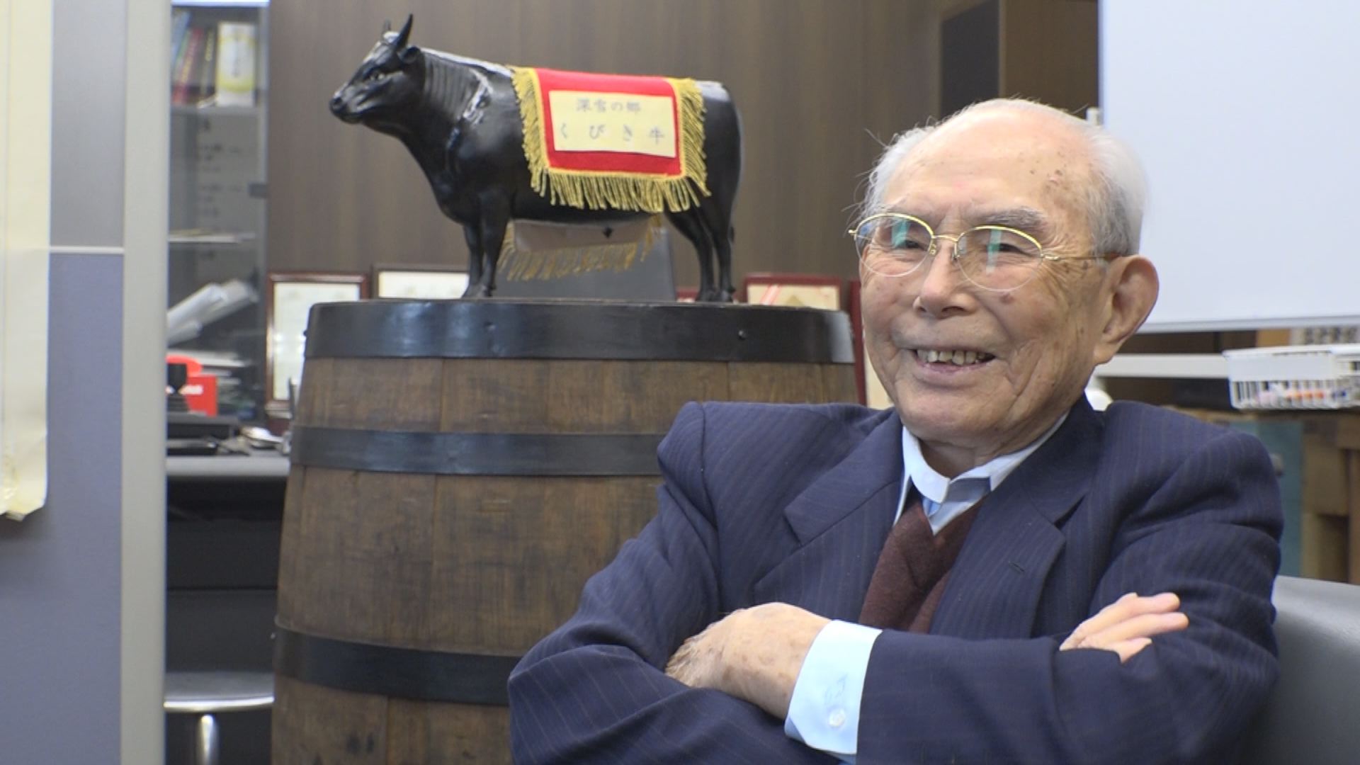 現役に負けません！田辺軍治さん100歳お祝い