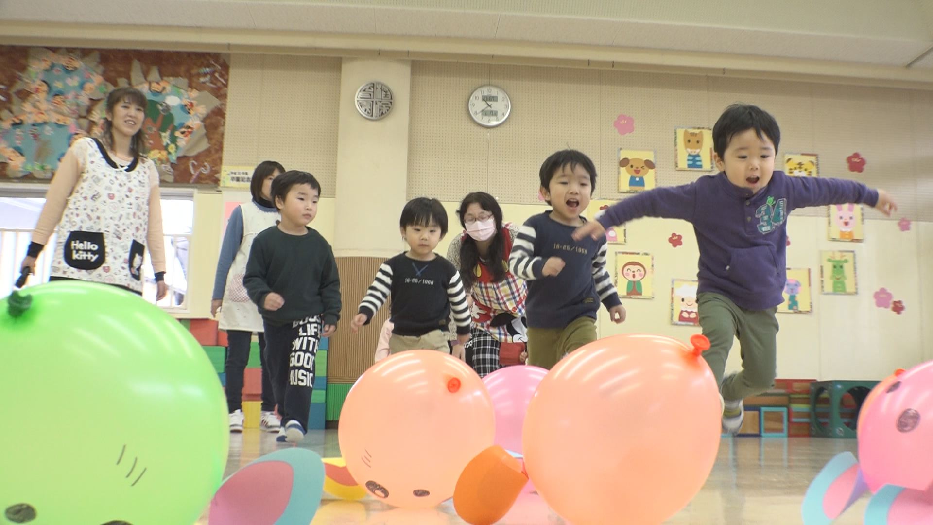 和風がいいね！稲田保育園で新年お楽しみ会