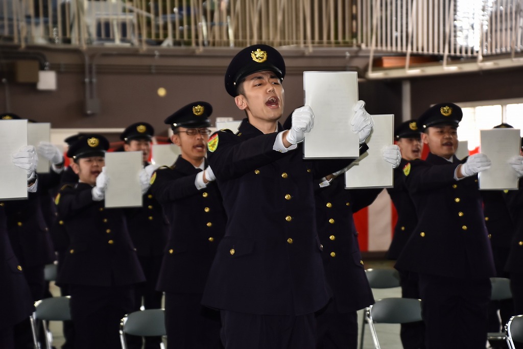 高田駐屯地 自衛官候補生入隊式
