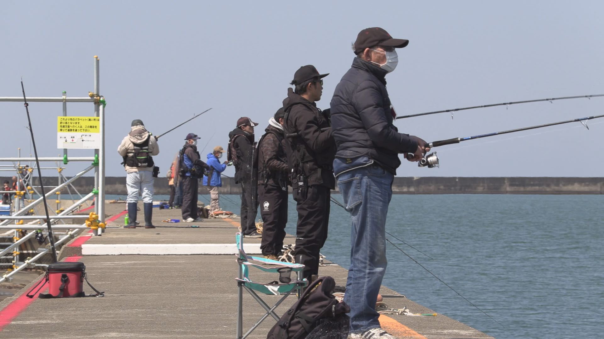 釣り人も救助に協力 直江津港第3防波堤釣り場オープン